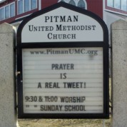 Signboard: Prayer is a Real Tweet (3/1/14)