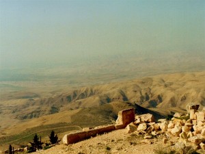 Mt.Nebo.  Moses' view of the Promised Land from across the Jordan Valley.