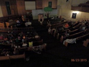 The lights went out, but God's Light was still bright!