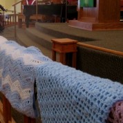 Hooks ‘n Needles Serves up Hugs ‘n Prayers During Sunday Worship (5/10/15)